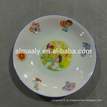 Al por mayor plato de porcelana de 10.5 pulgadas con diferentes diseños